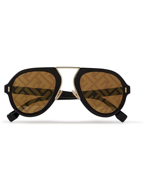 fendi aviator goggle|Fendi Womens Aviator Sunglasses .